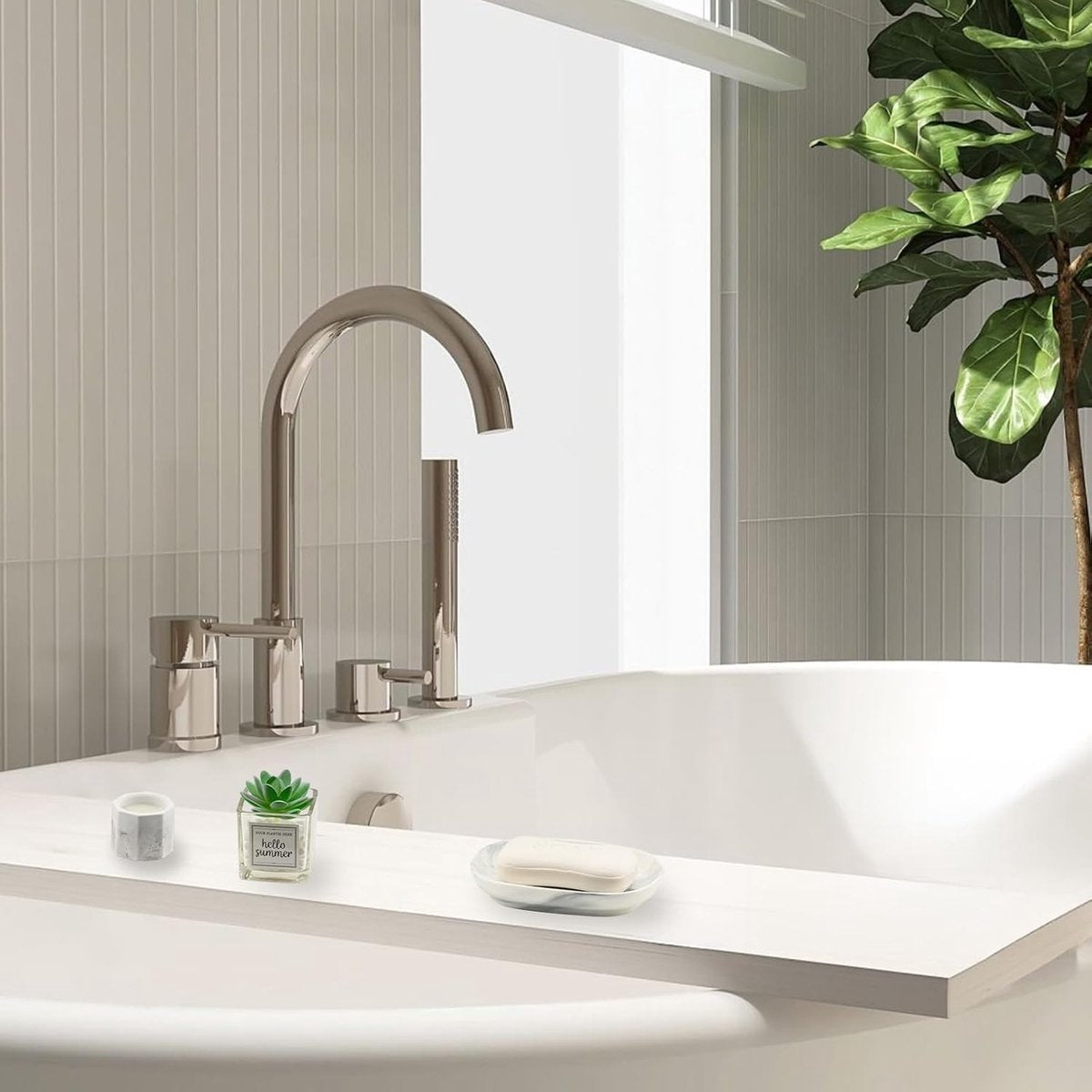 Soap Dish - Ceramic Soap Dish - Non-Slip Marble Soap Dish - Bathroom Soap Holder - Suitable for Bathroom, Shower, Kitchen and Travel.