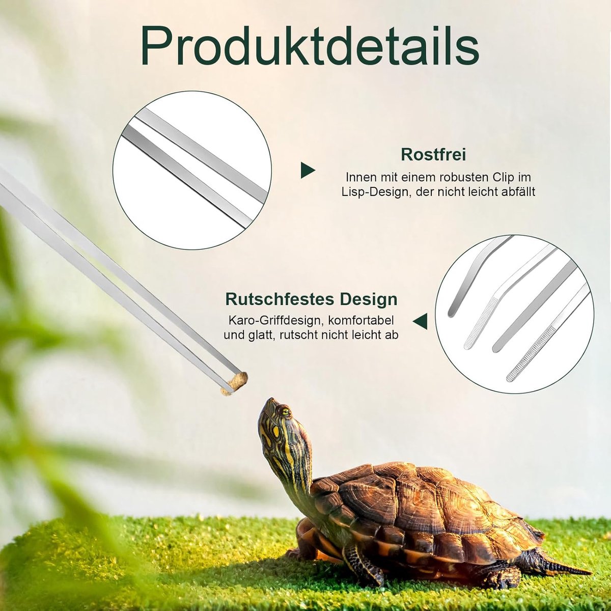 2-pack curved aquarium tweezers - Straight and curved tweezers - 27 cm long stainless steel tweezers - Suitable for lizards, spiders, fish and aquariums