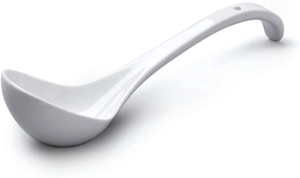 Spoon - Traditional porcelain sauce spoon - 27 cm - White
