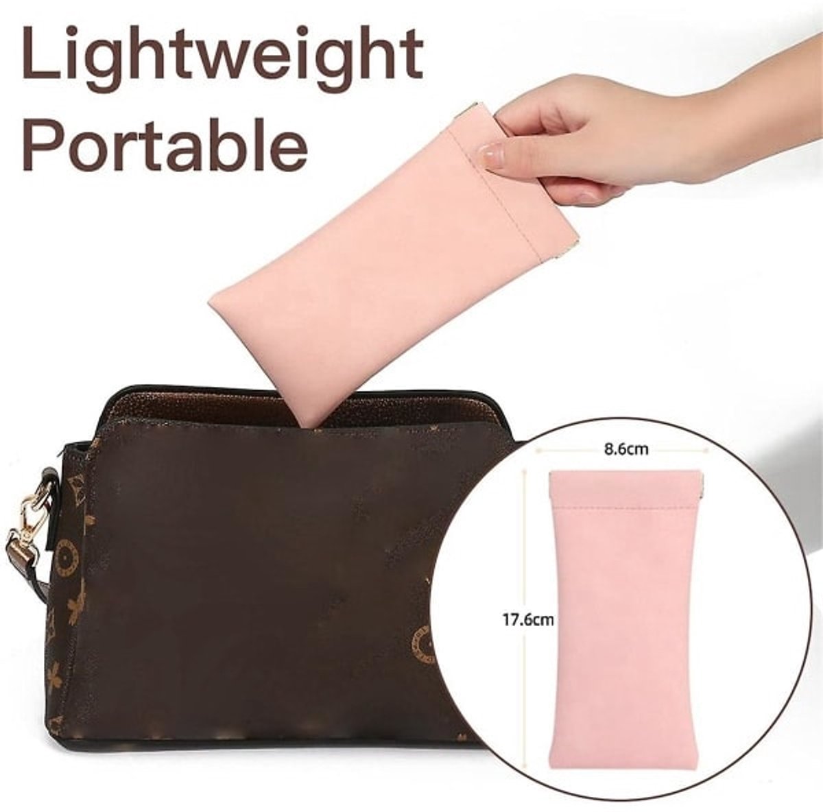 Glasses Cases - Unisex - PU Soft Case - Wallet Style - Portable 4-Pack