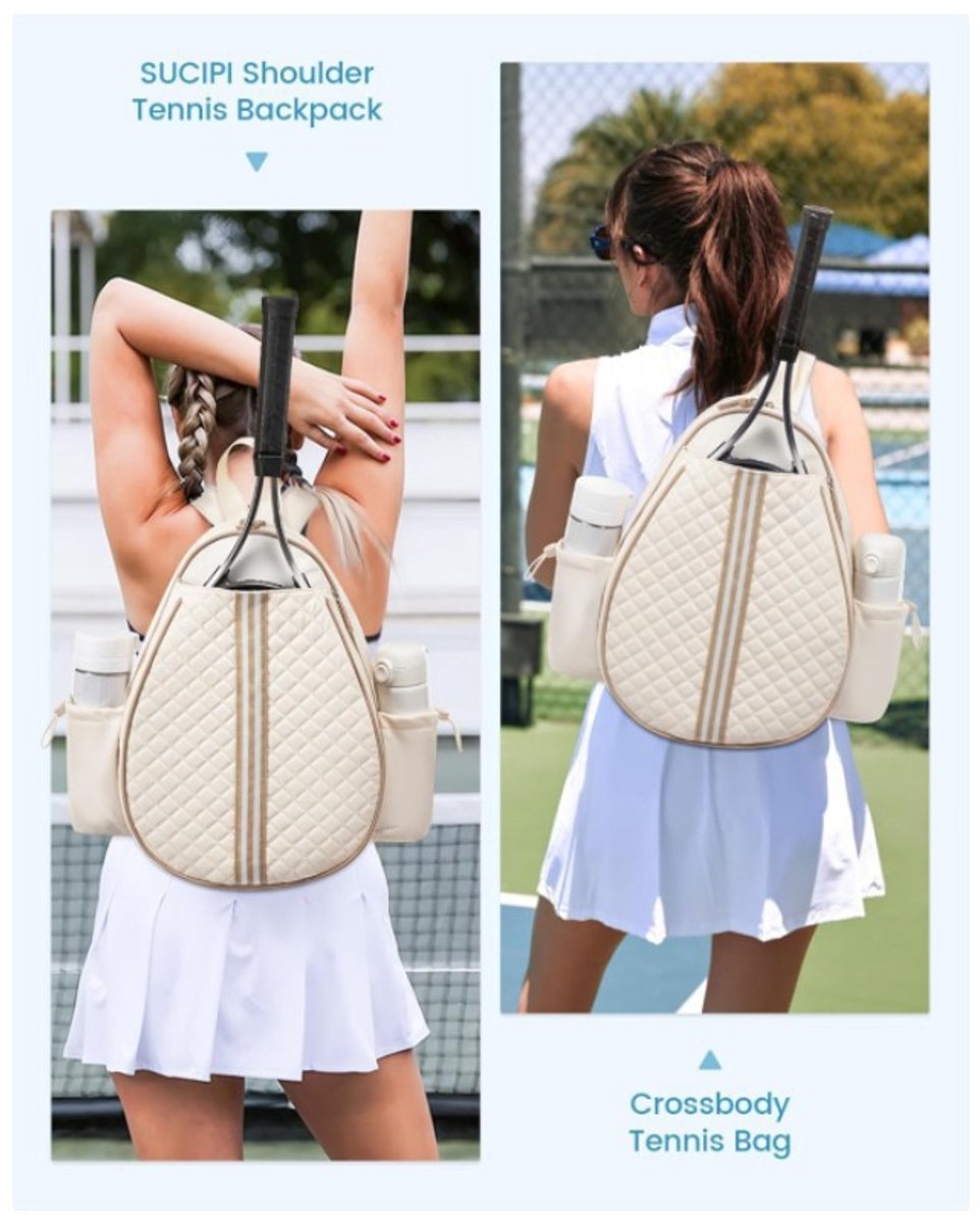 Backpack - Sports Bag - Lightweight - Multifunctional - Women's Sports Bag - Men's Sports Bag - Suitable for transporting tennis rackets, tennis balls and badminton shuttlecocks - Large Capacity - Black