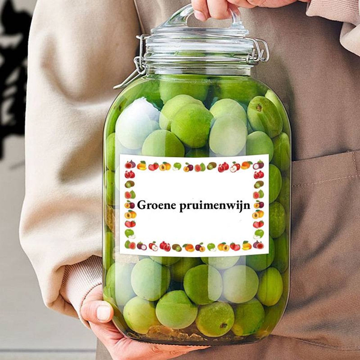 Labels - 100 sheets - Jam jar labels - Self-adhesive, easy-to-tear, waterproof food labels - Date labels - Labels for kitchen bottles and storage containers - Size 45 x 67 mm