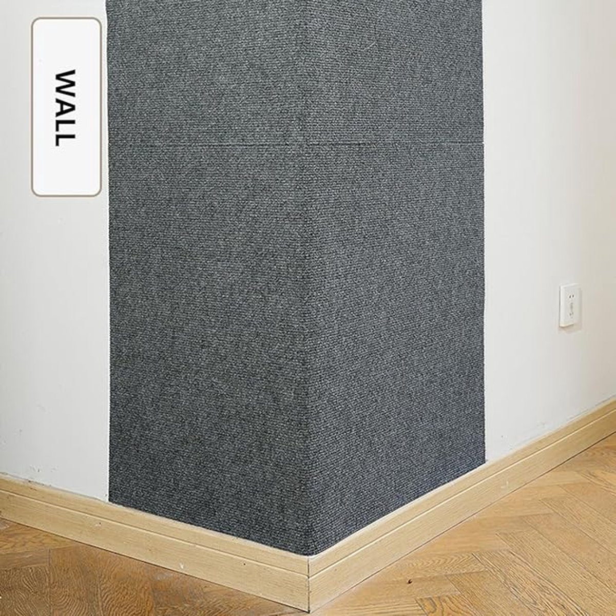 Premium Cat Scratching Mat - Couch Cushions - Strong adhesion, for ultimate fun for your cat - Protects your furniture, lets your cat have fun (Dimensions: 30x30 cm, Off-white, Pack of 2)