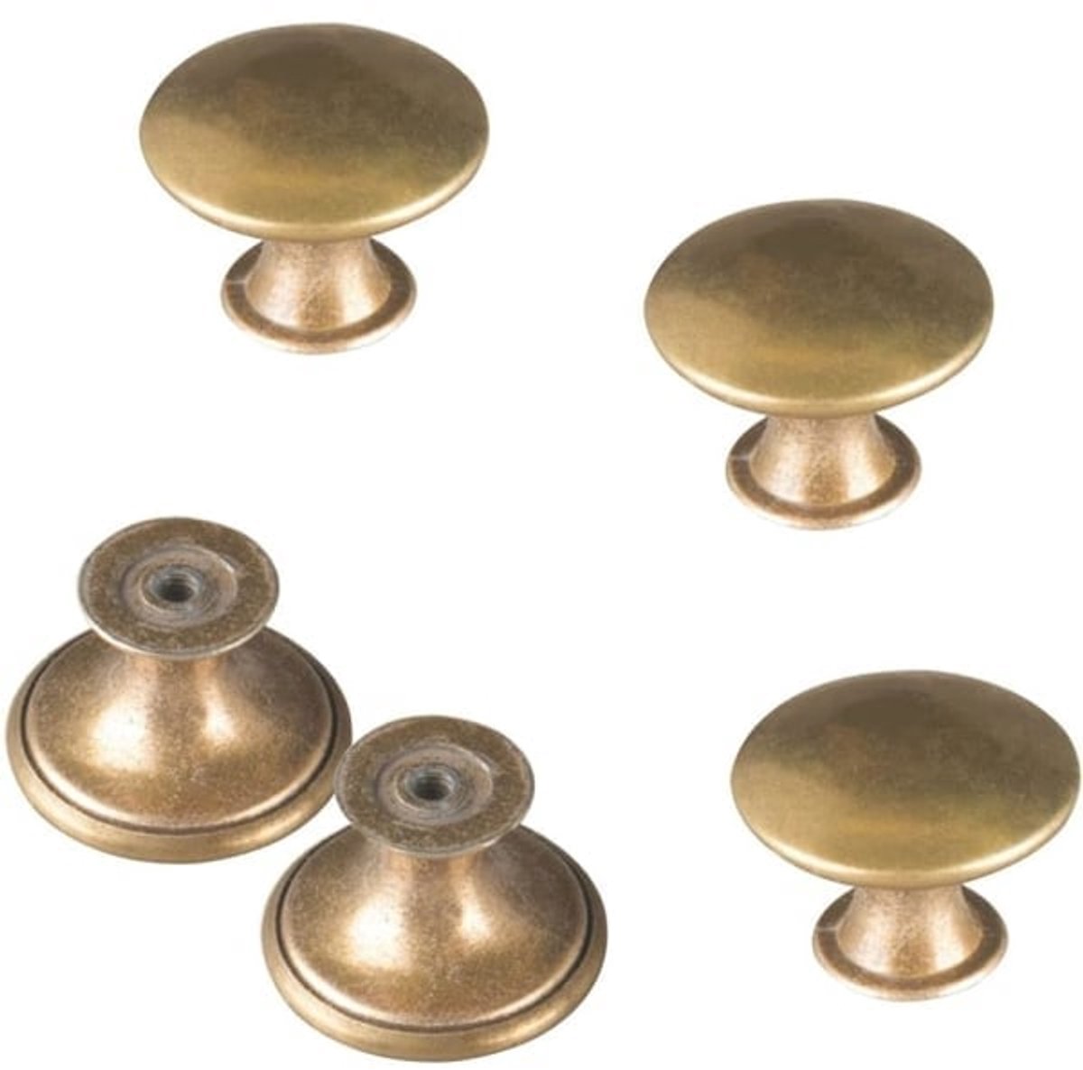 Cabinet Door Handles - Brass Door Handles - Antique Brass Handles - Cabinet Handles - 20 Items