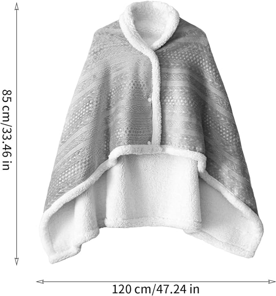 Scarf - Blanket - Warm Scarf - Soft and Lightweight - Comfortable and Breathable - Suitable for Daily Use - Ideal for Warm Scarves and Blankets for Women and Girls at Home（Grey）