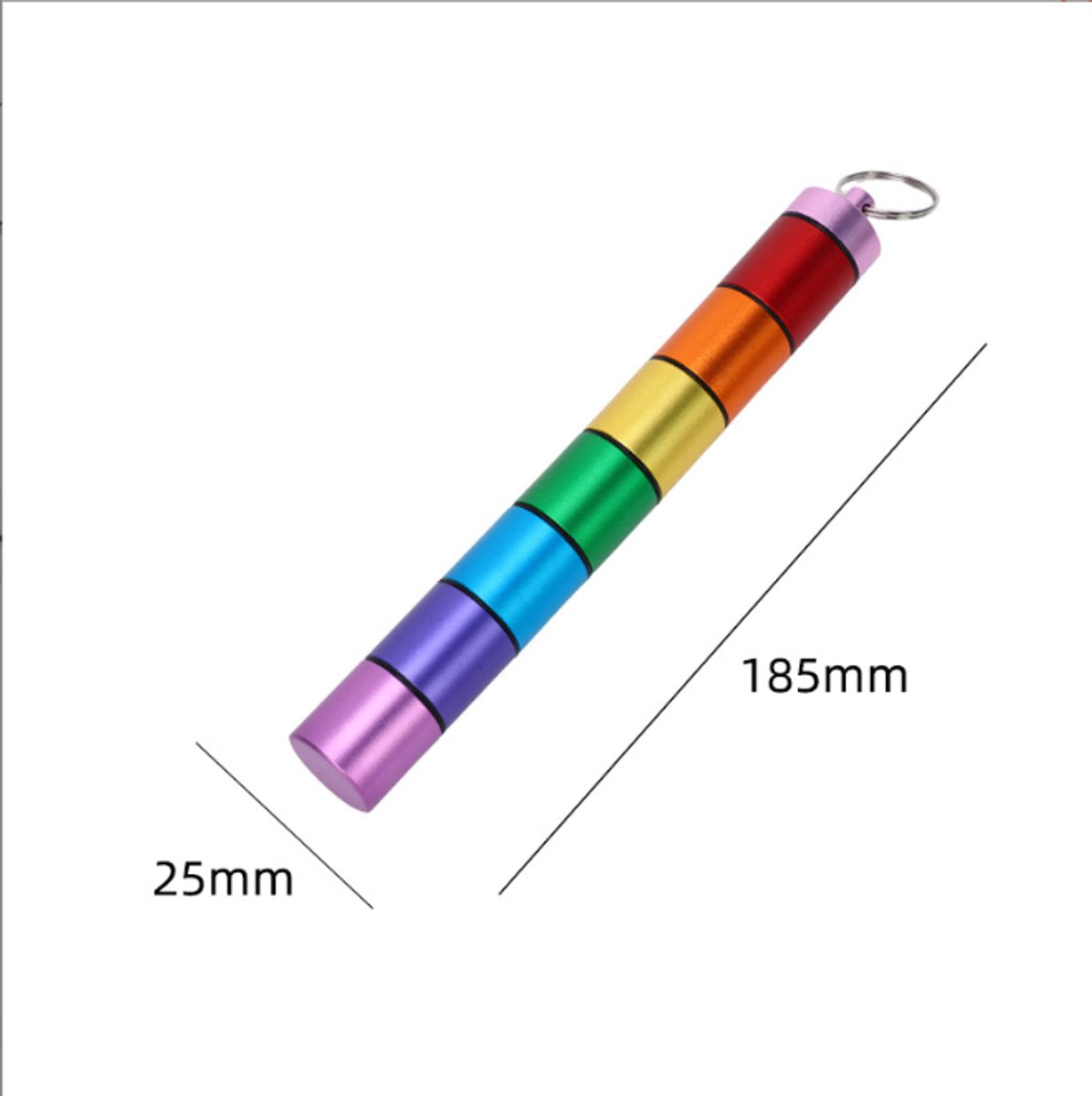 Small travel pill box - 7 compartments - waterproof - airtight