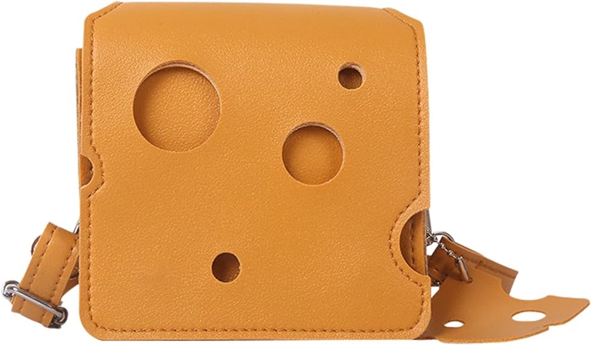 Storage Bag - Shoulder Bag - Mini Shoulder Bag - Cheese-shaped - Women's Fashion Bag (Square)