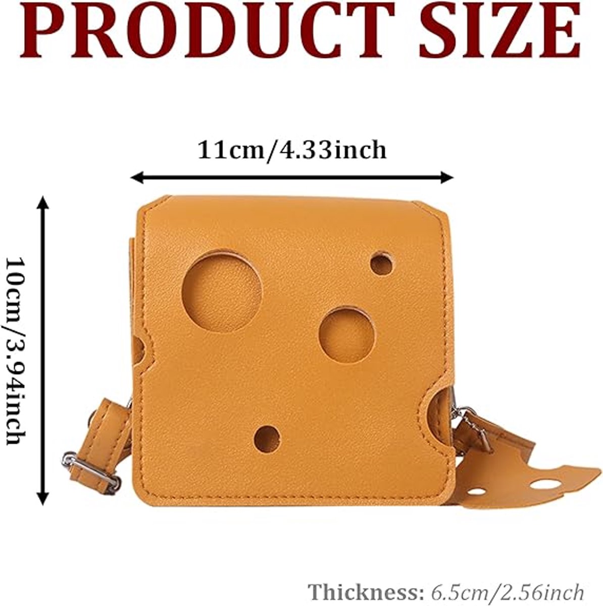 Storage Bag - Shoulder Bag - Mini Shoulder Bag - Cheese-shaped - Women's Fashion Bag (Square)