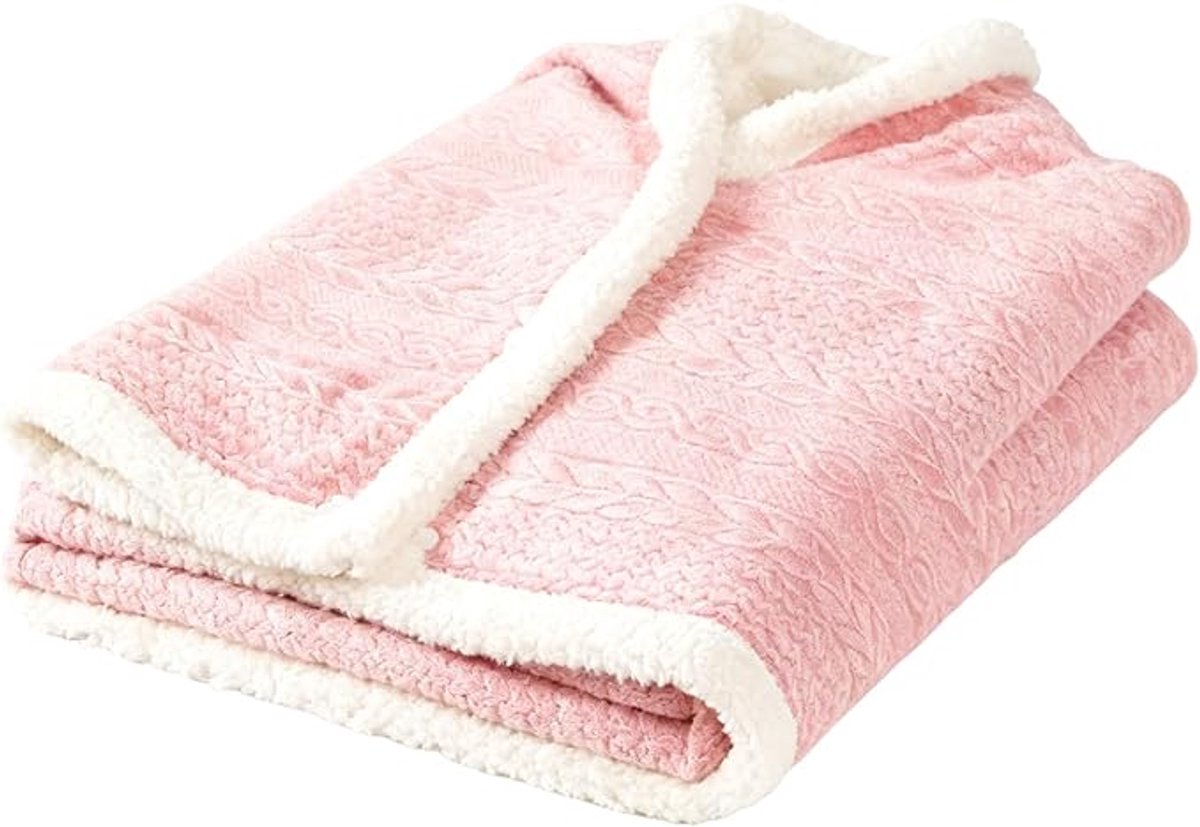 Scarf - Blanket - Warm Scarf - Soft and Lightweight - Comfortable and Breathable - Suitable for Daily Use - Ideal for Warm Scarves and Blankets for Women and Girls at Home（Pink）