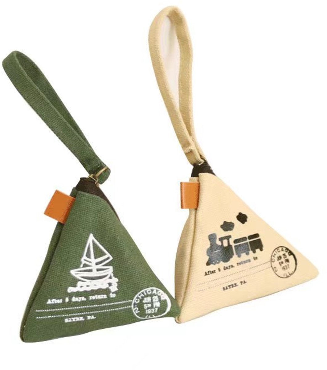 Creative Vintage Wallet - Cute - Mini Canvas Bag - Wallet - Storage - Keychain - Pack of 2