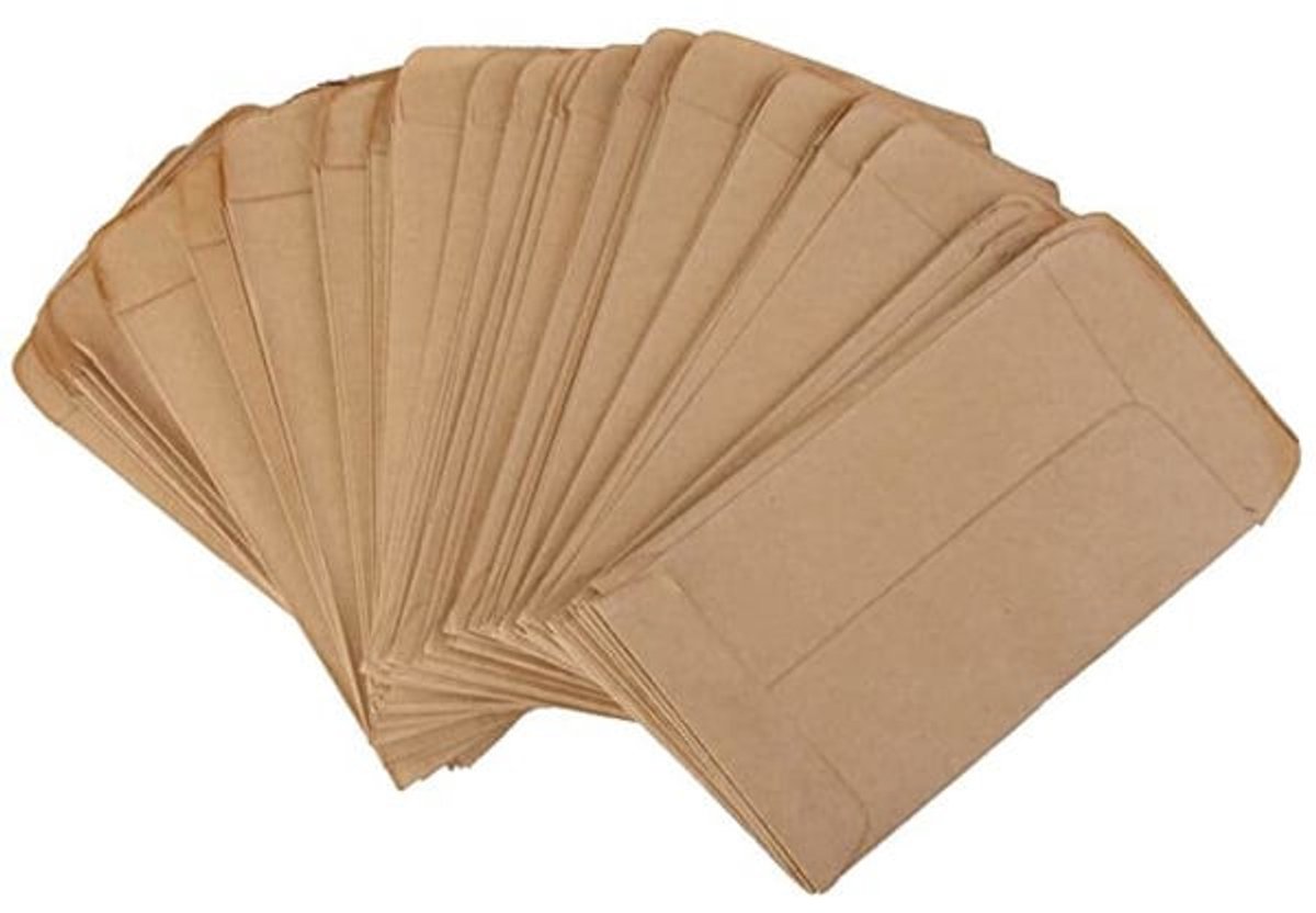 Seed Bags - 100 vintage kraft paper seed bags