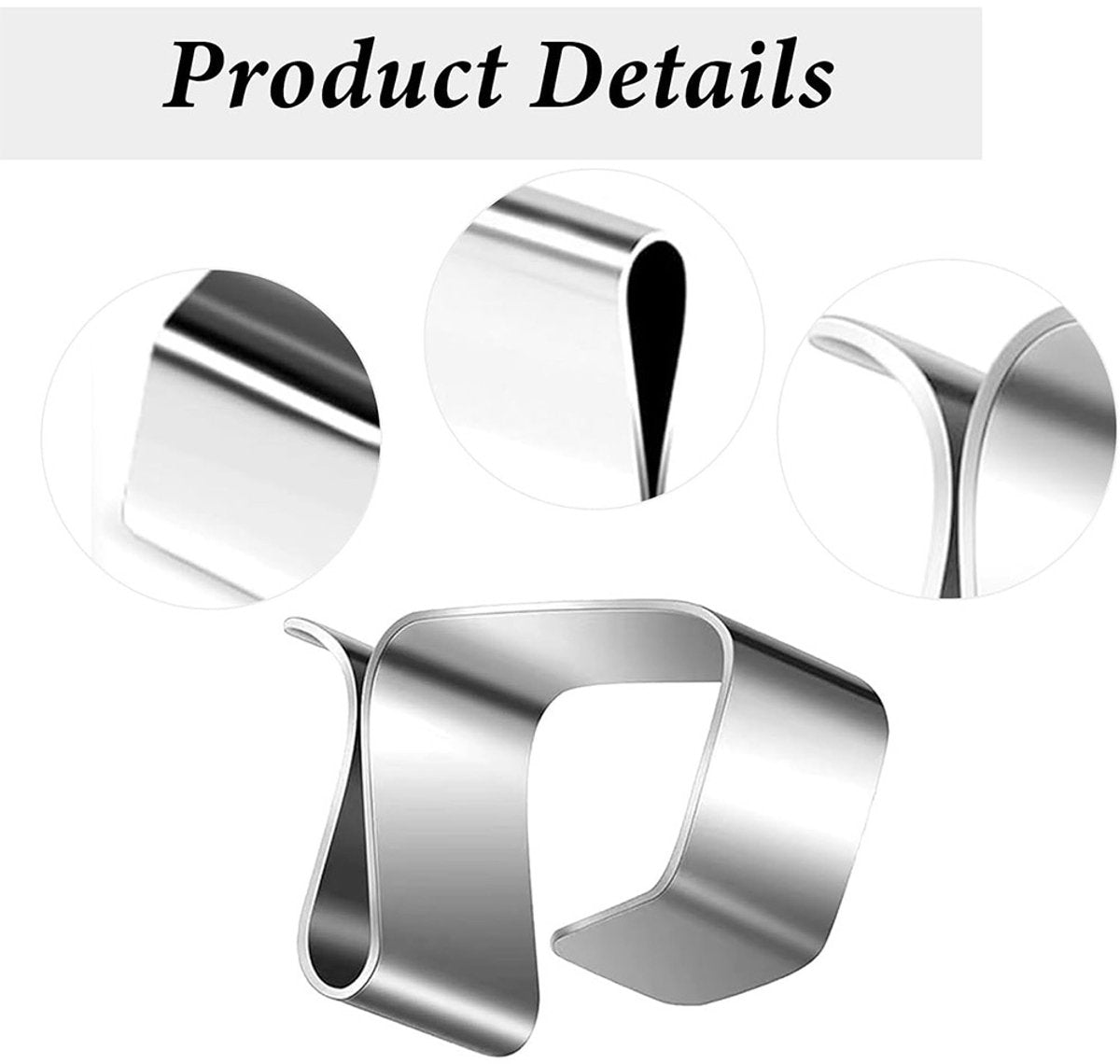 Hooks for outdoor lighting - 50 pieces - Hooks - Christmas light hooks - Christmas light clips - Cable clips - Christmas light hooks - Suitable for outdoor Christmas lights, kitchen lights, etc. - Stainless steel hooks