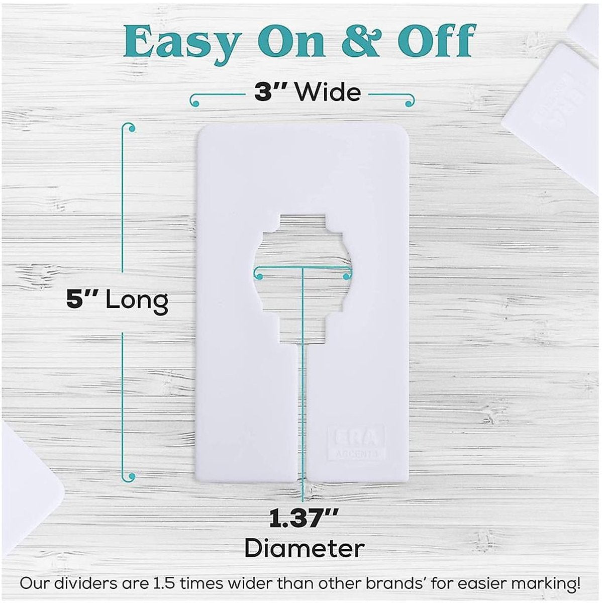 Wardrobe dividers - for hanging clothes - rectangular clothes dividers on racks - white wardrobe 40 pieces