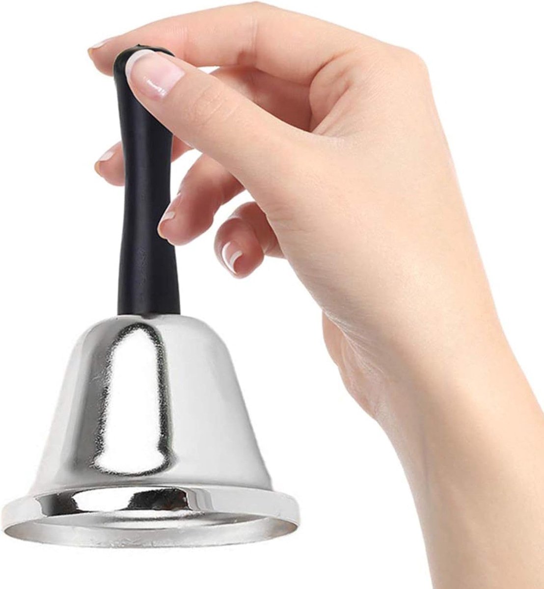Handbell - Reception Phone - Stainless Steel - Fixed Desk - Service - Santa Claus Bell - Hotel Butler Desk Handle - Living Room - Home - Decoration - School Hospital - Bar