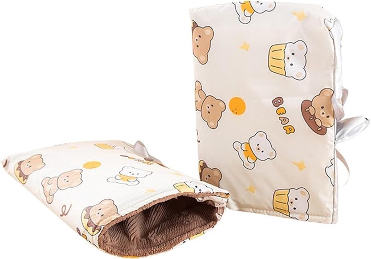 Cycling Gloves - Waterproof Gloves - Warm Gloves - Cycling Muffs - Scooter Gloves - Hand Warmers - Bicycle Accessories - Winter - Windproof （Black）