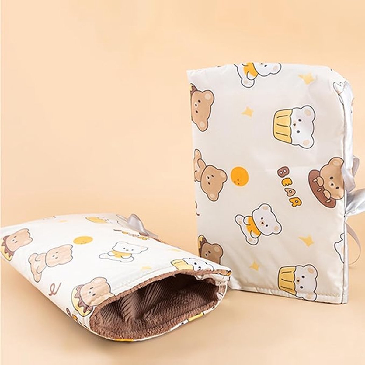 Cycling Gloves - Waterproof Gloves - Warm Gloves - Cycling Muffs - Scooter Gloves - Hand Warmers - Bicycle Accessories - Winter - Windproof （Black）