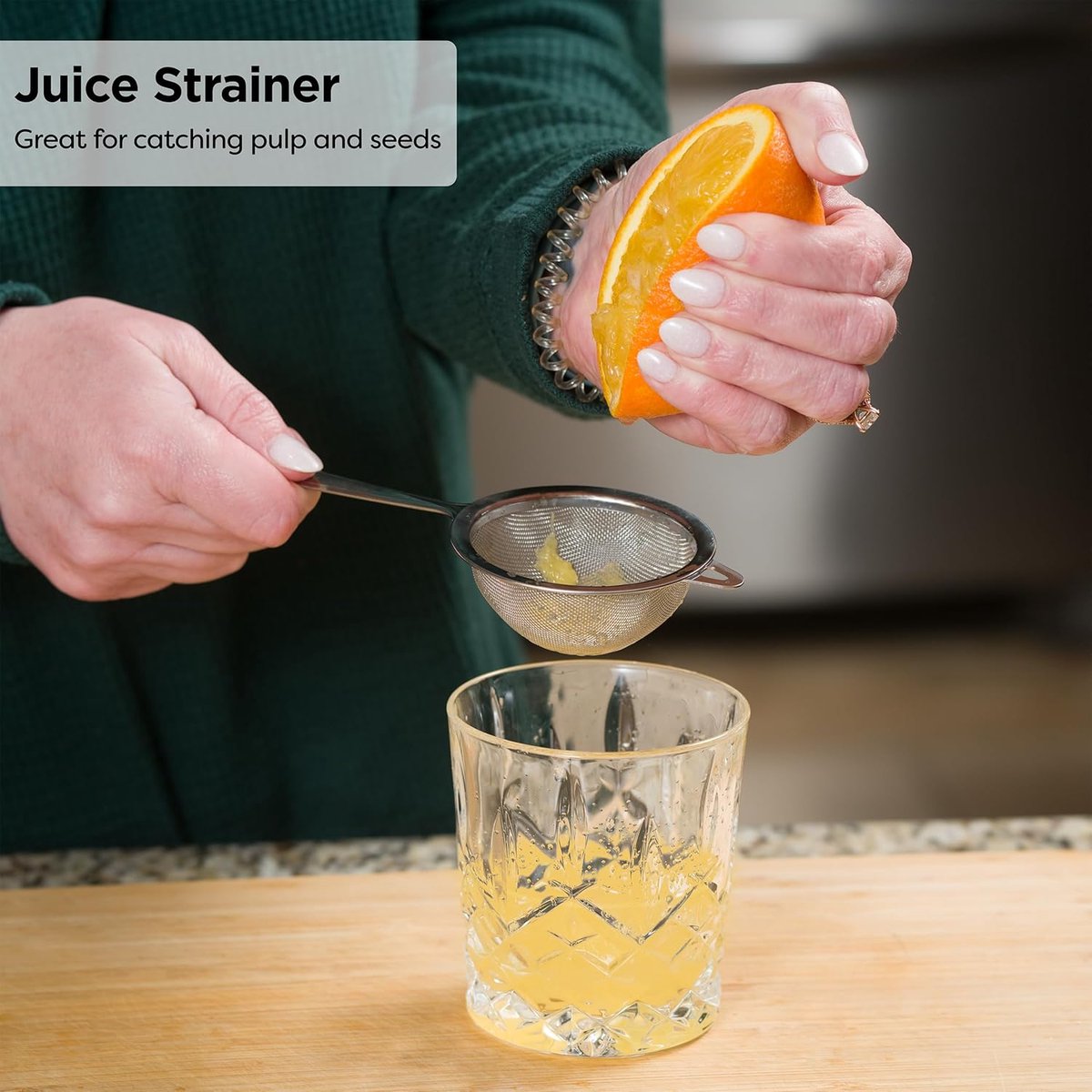 Matcha filter - 2 pieces - Tea filter - Stainless steel filter - Kitchen filter - Mini filter - Flour sieve - Baking sieve