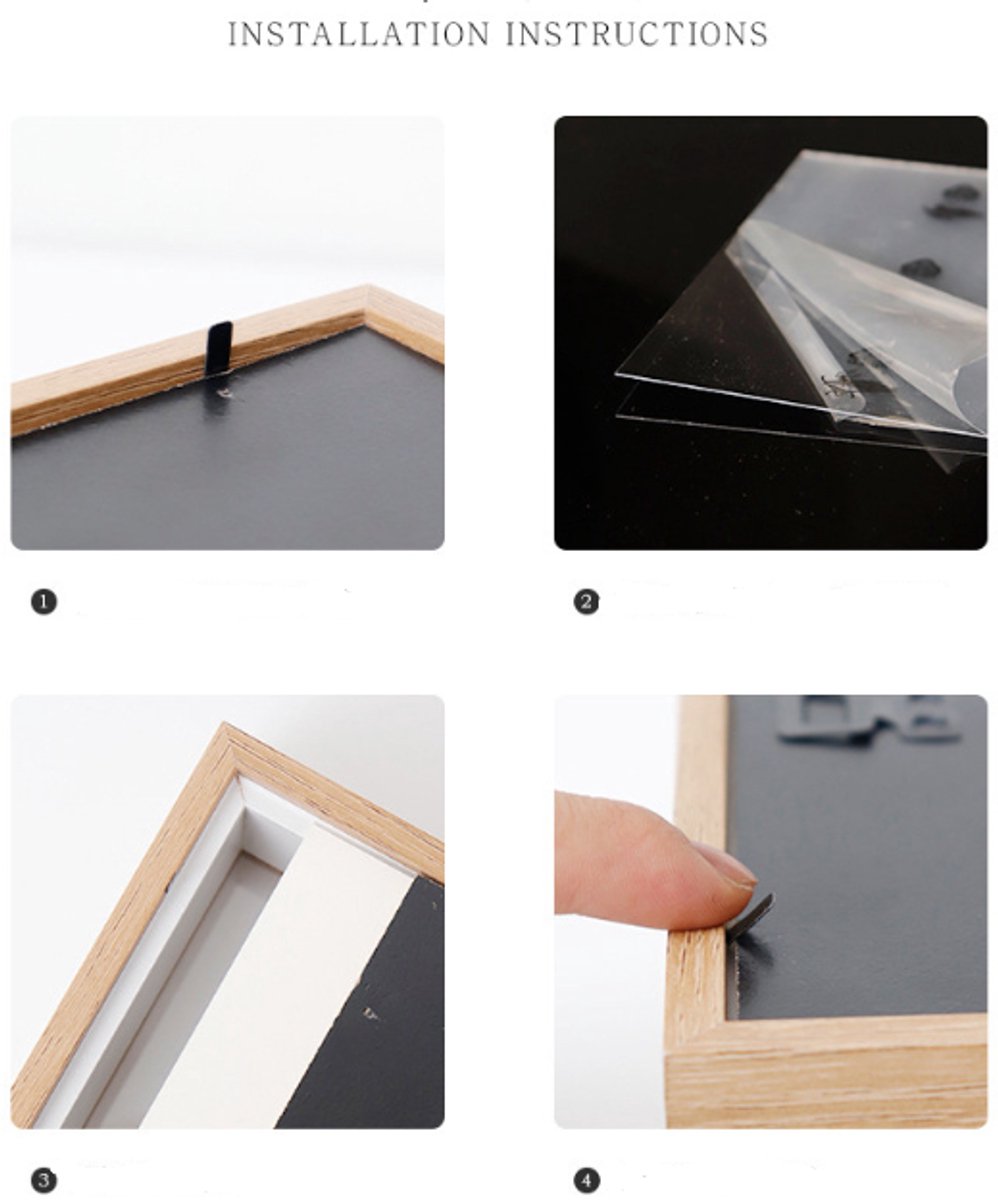 Interchangeable frame - children's drawing - Interchangeable frame A4 - Children's artwork - children's drawings interchangeable frame - Photo frame Poster frame Wall frame - Gift - Black