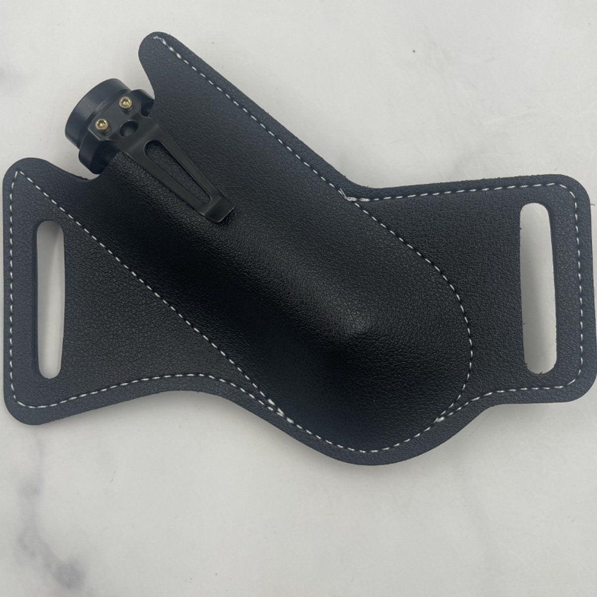 Waist Pack - Belt Holster for Folding Knife - Hip Tool Holster - Waist Pack for 5" Folding Knife - Black