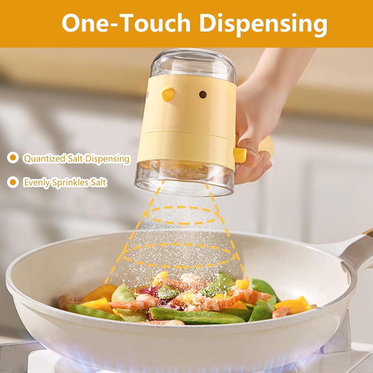 Spice jars - salt or pepper jars - refillable spice dispensers - 85 grams - beautiful kitchen accessories - for on the table or while cooking, decorative and functional