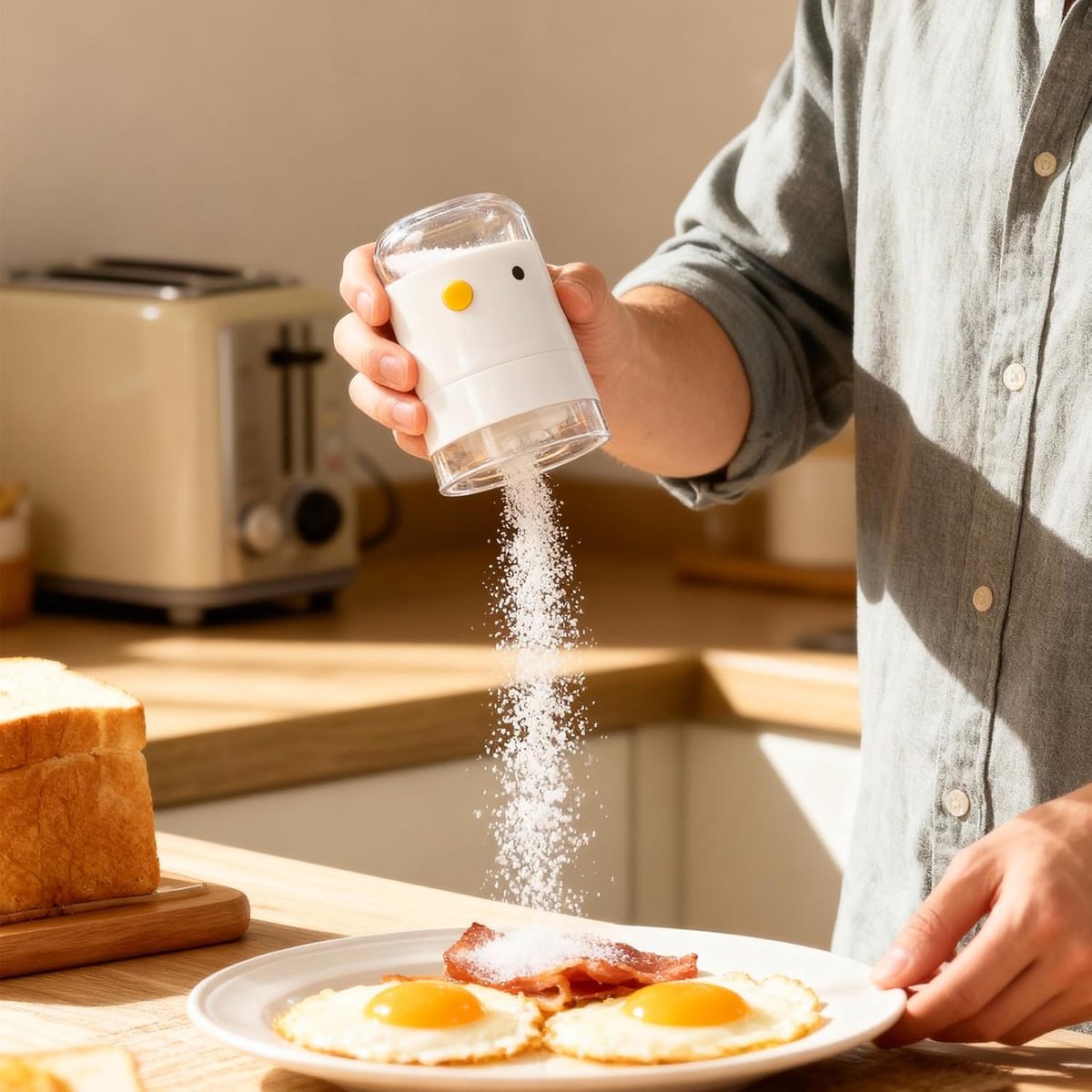 Spice jars - salt or pepper jars - refillable spice dispensers - 85 grams - beautiful kitchen accessories - for on the table or while cooking, decorative and functional