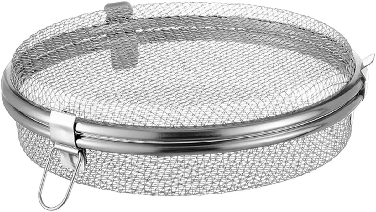 Dishwasher Basket for Small Items - Stainless Steel with 3 Buckles - Dishwasher Basket with Fine Mesh - Odorless - Round Shape - Scratch Resistant - Dishwasher Basket