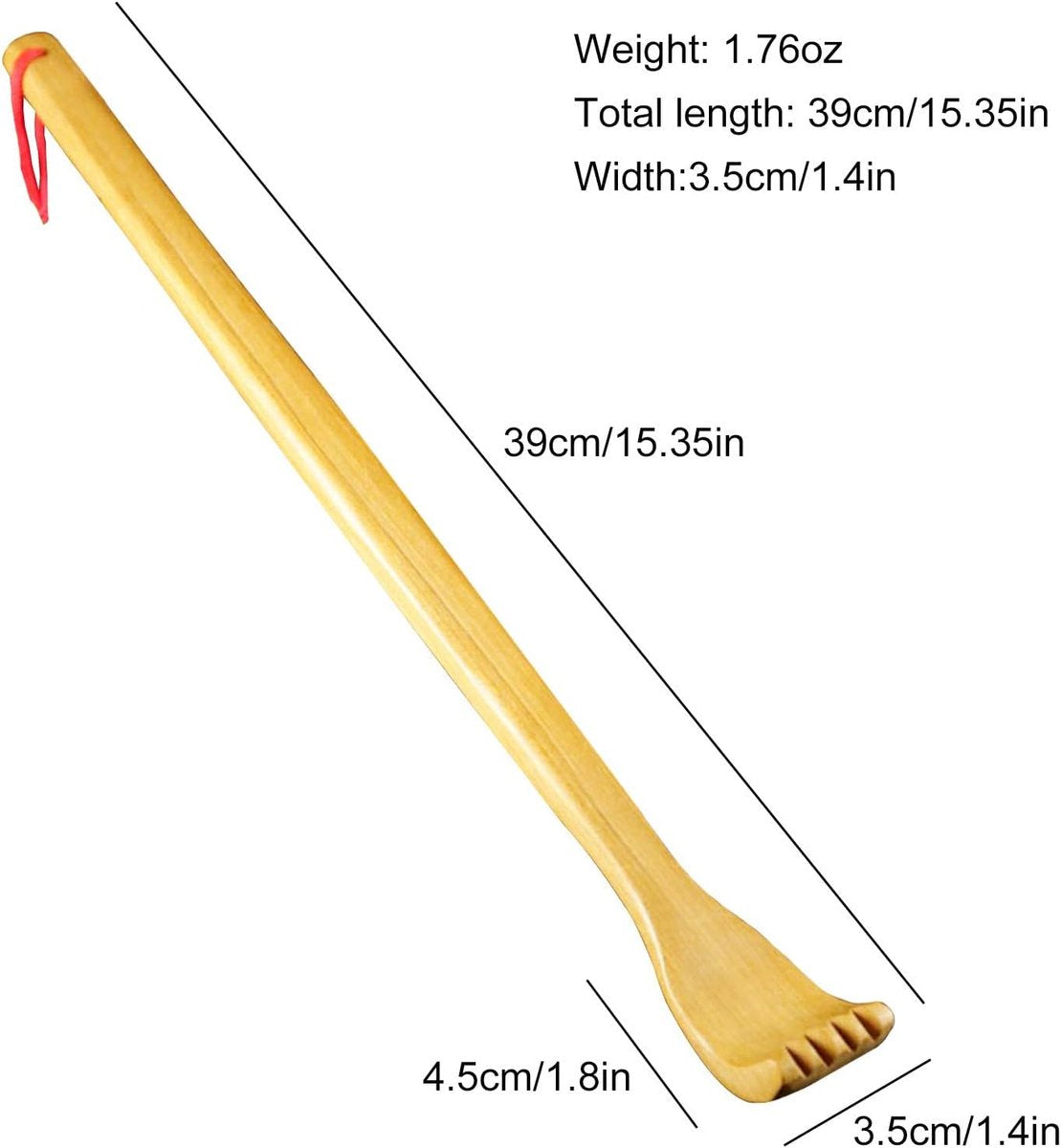 Wooden Back Massager - Manual Back Massager - For Body Relaxation - Relief of Discomfort and Itching (1 Piece)