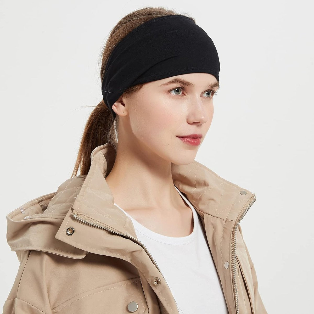 5-Pack Running Headbands for Men - Sports Headbands for Men, Sweat-Wicking - Suitable for Running, Cycling, Basketball, Yoga and Fitness Training - Elastic Unisex Headbands