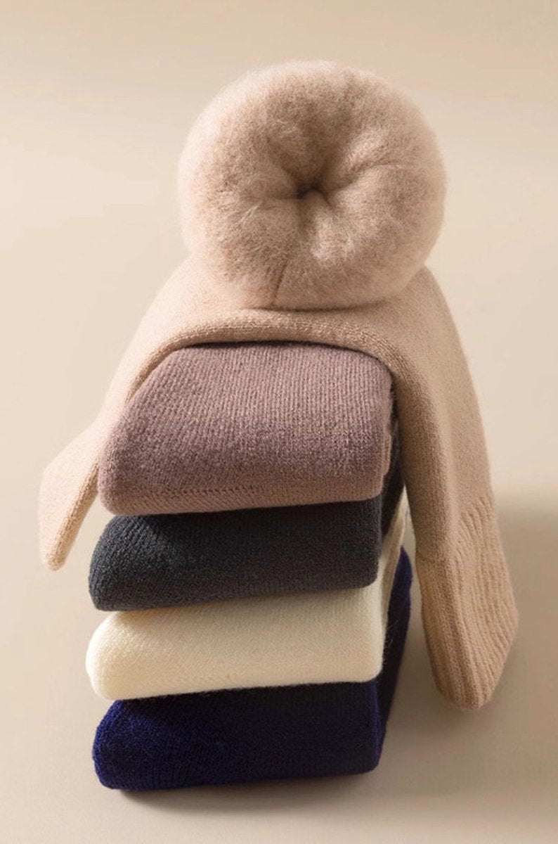 Thick Winter Socks Men - House Socks - Fluffy Socks - Casual Socks - Work Socks - 6-Pack Socks Men 43 46 - Size 40-46 - Black, White, Gray