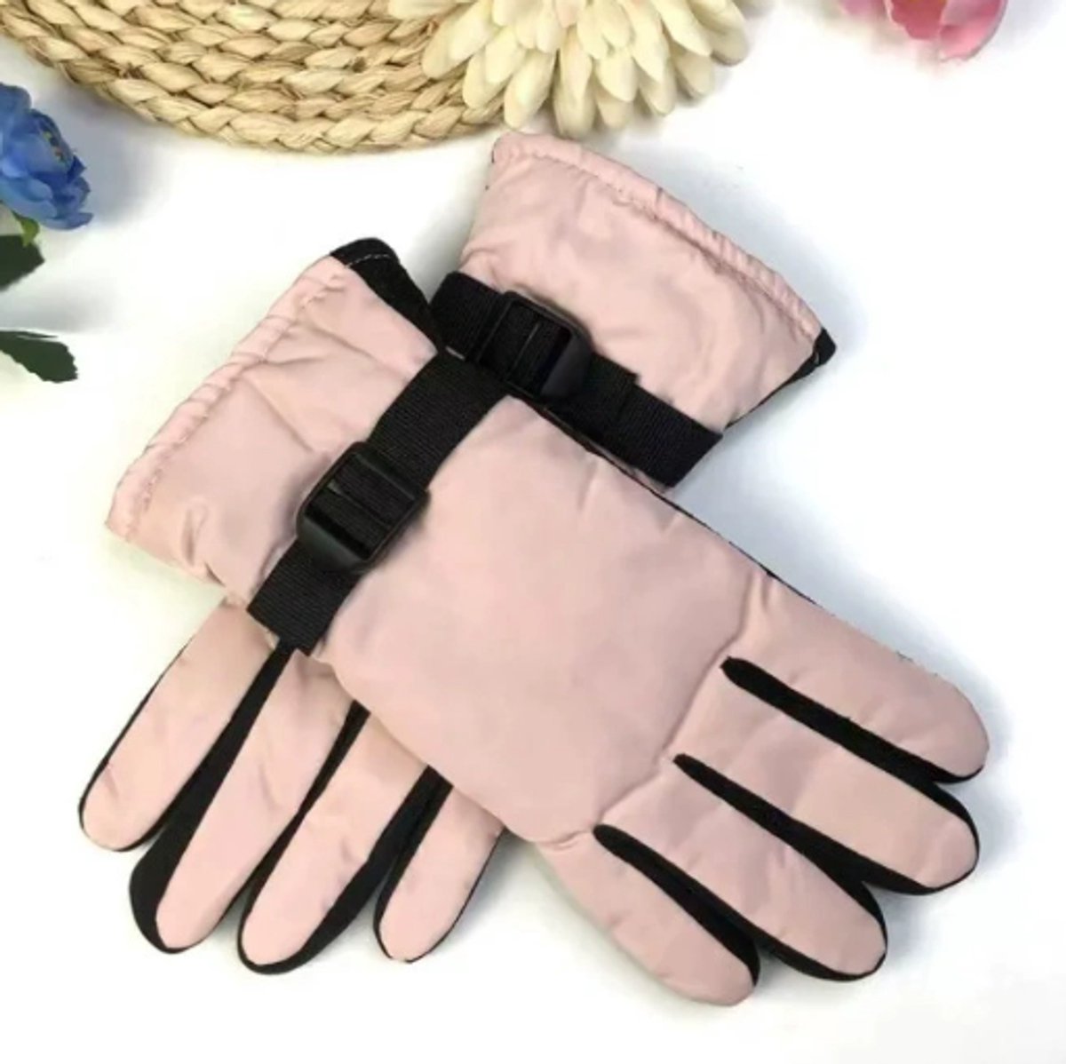 Winter Cycling - Outdoor Walking - Sports Cycling - Warm Gloves (Pink)
