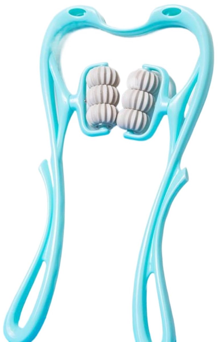 Cervical Massager - Manual Neck Clamp and Neck Kneader - Portable Meridian Roller for Home Use
