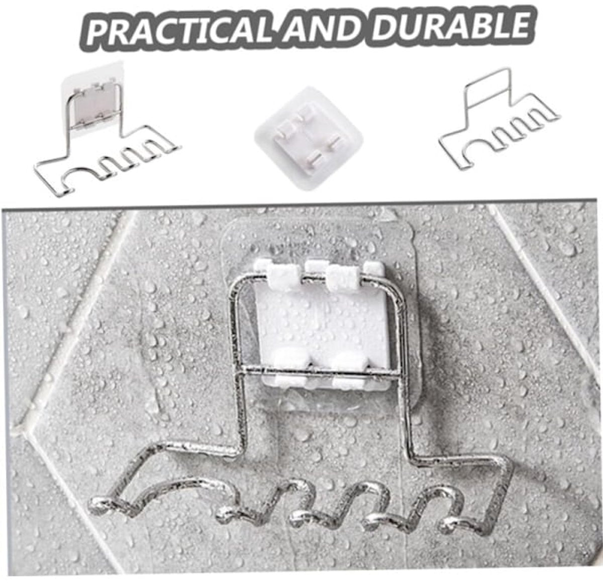 Bathroom storage rack - Wall-mounted toothbrush holder - Hanging bathroom storage rack