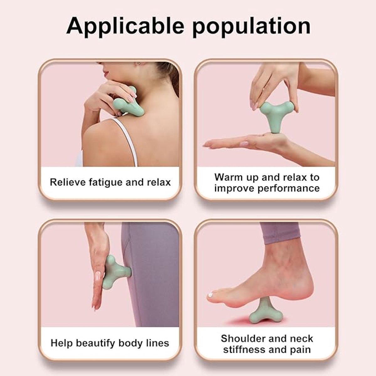 Massage Balls - 1 item - Shiatsu massage device - Massage balls with relief points - Trigger point exercise balls - Exercise ball - Massages shoulder, neck, waist and hand muscles (Gray)