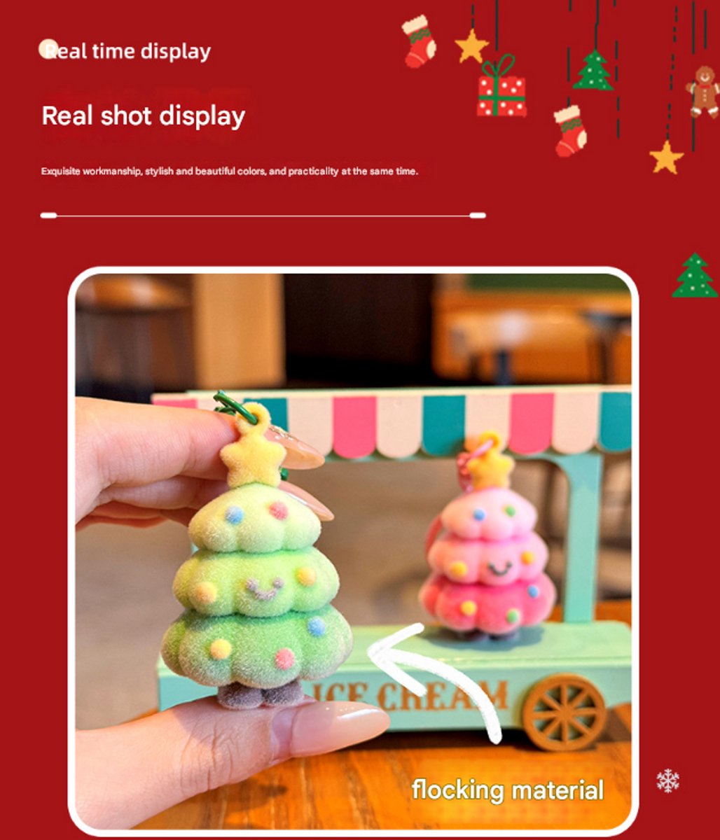 Keychains - Christmas Keychains - Pendants - Christmas Decorations - Christmas Tree Keychains - Christmas Gifts - Bag Charms - Christmas Gifts - Birthday Gifts - Green