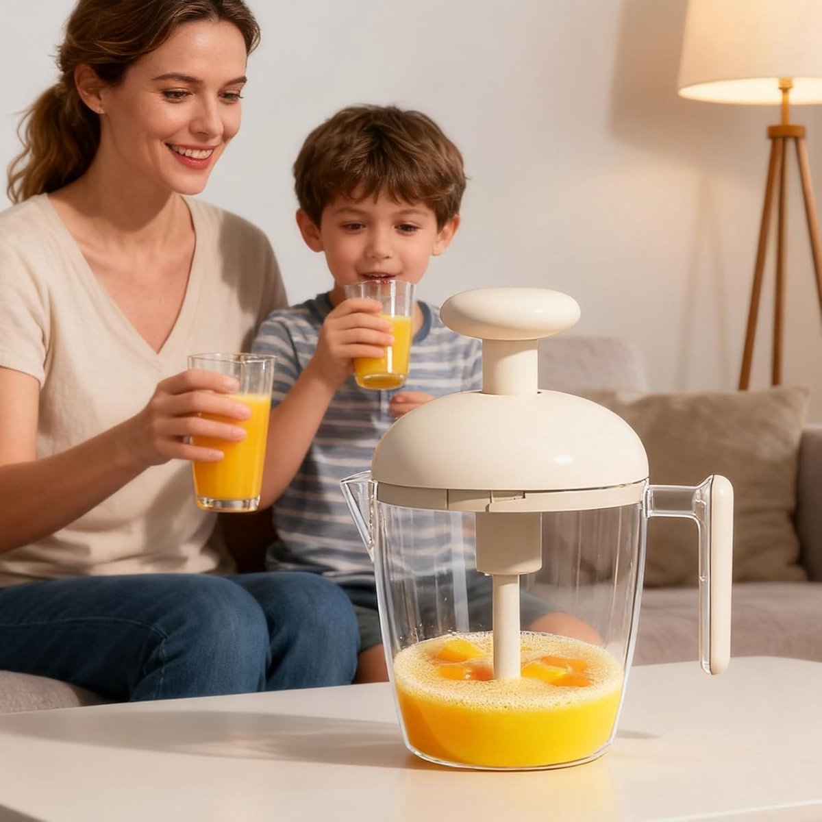 Mixing Cup - Blender - Kitchen Tool - Whisk - Hand Press - Transparent Housing - Portable - Suitable for mixing batter, smoothies, cream, butter, etc.