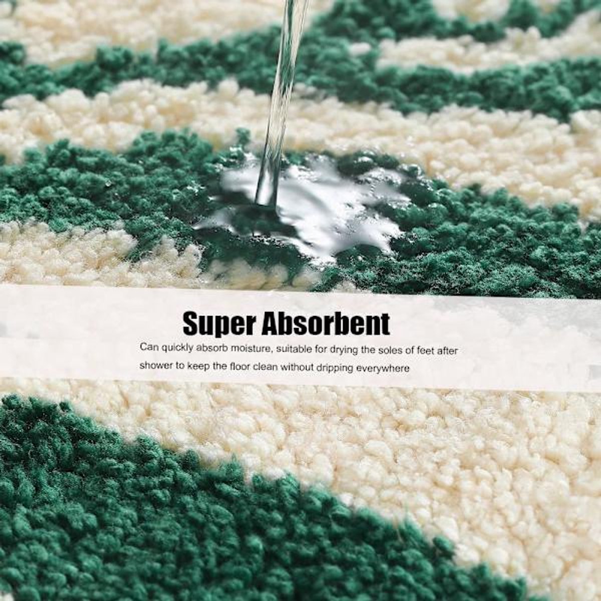 Non-slip bath mat - Indoor/outdoor living room - kitchen - bedroom non-slip - bath mat - soft and absorbent bath mat (40*60cm)