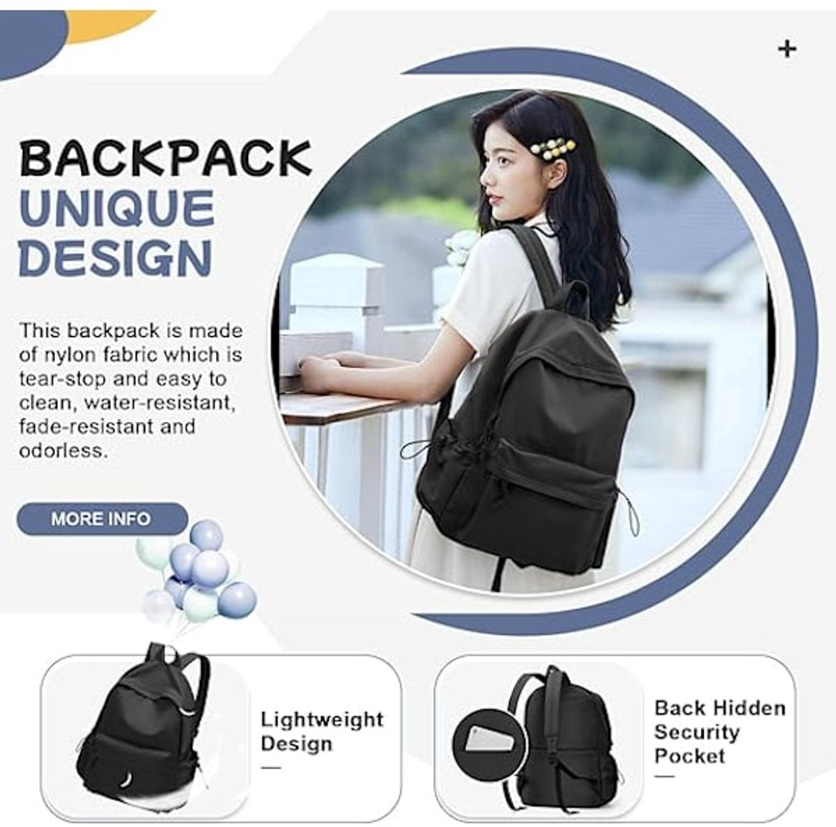 Backpacks - Casual Backpacks - Laptop Backpacks - Lightweight Waterproof Backpacks - Work Backpacks for Men and Women