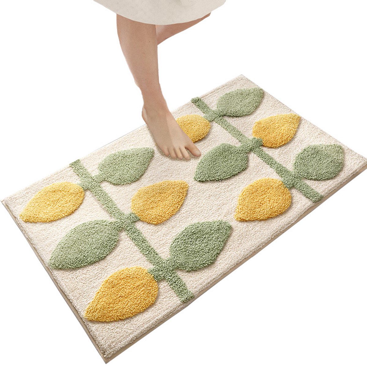 Non-slip bath mat - indoor/outdoor living room, kitchen, bedroom Non-slip bath mat - soft and absorbent bath mat (40*60cm)