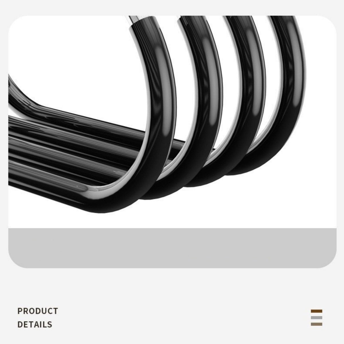 10-pack - Non-slip - Space-saving - Storage rack - Wardrobe belt/scarf hooks - Suitable for displaying hats, vests, ties, shawls (black)