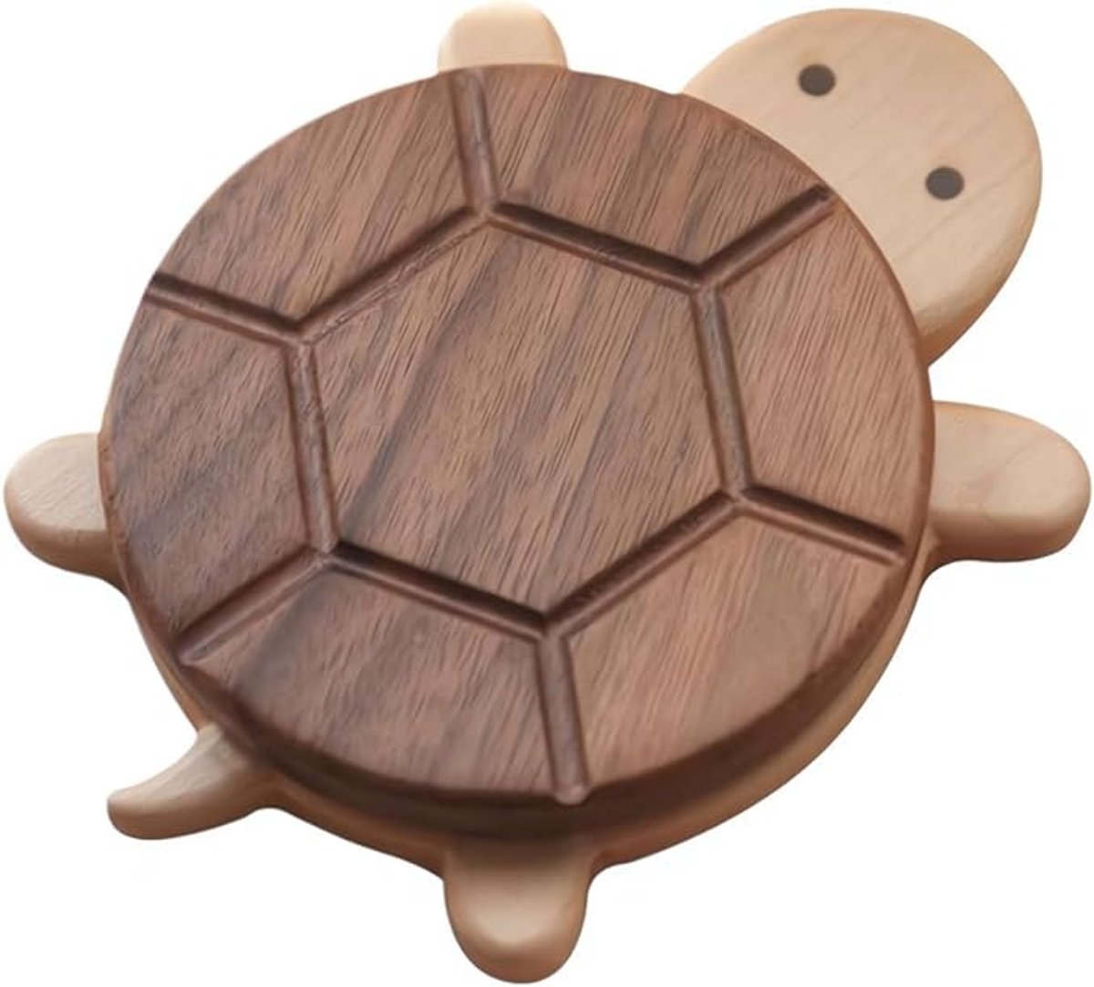 Coasters - Cute coasters - wood - With a stylish turtle design - A fun desk decoration - Perfect for storing all kinds of cups, cutlery and kitchen utensils.