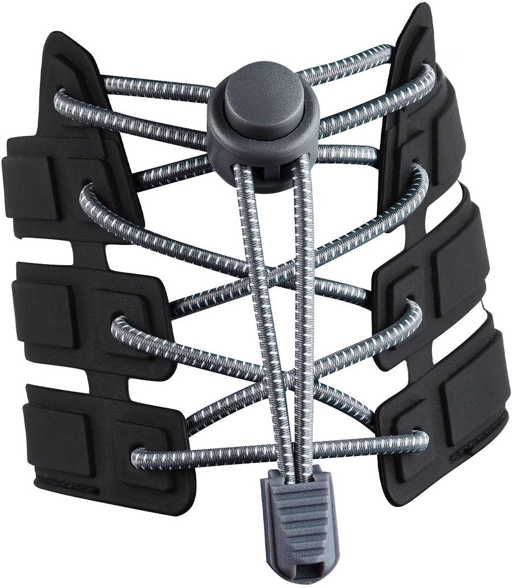 Sneaker Laces 120CM suitable for Sneakers - Elastic laces without a knot - Suitable for students and adults - With strong buckle and quick-release function (Gray)