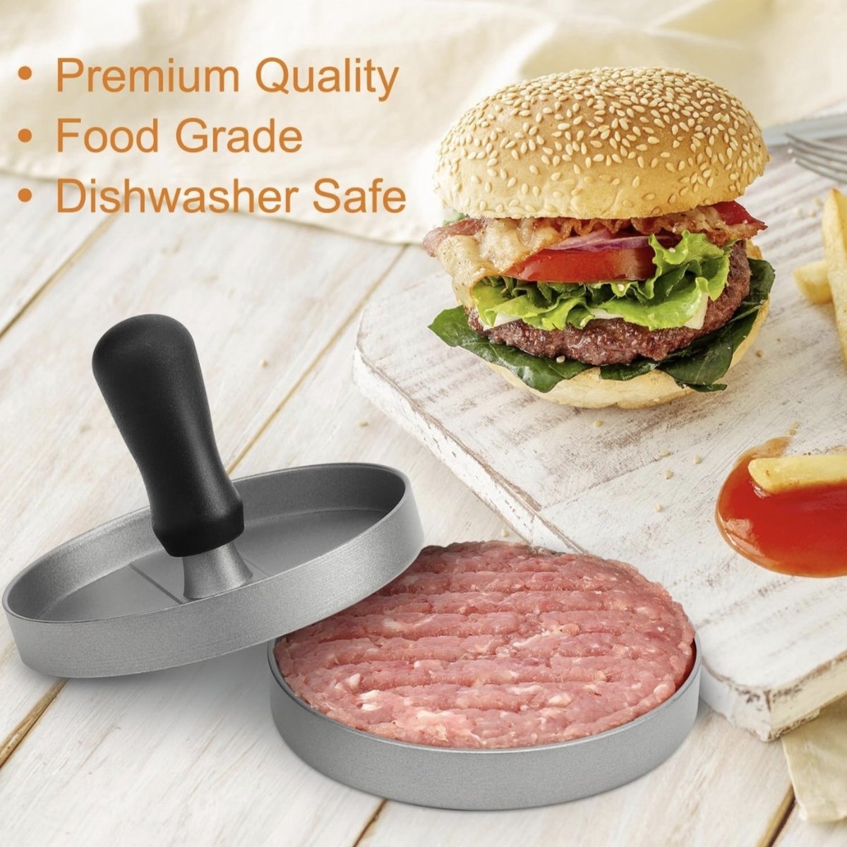 Patty Mold - Hamburger Patty Maker - Patty Press - Rice Ball Mold (one)