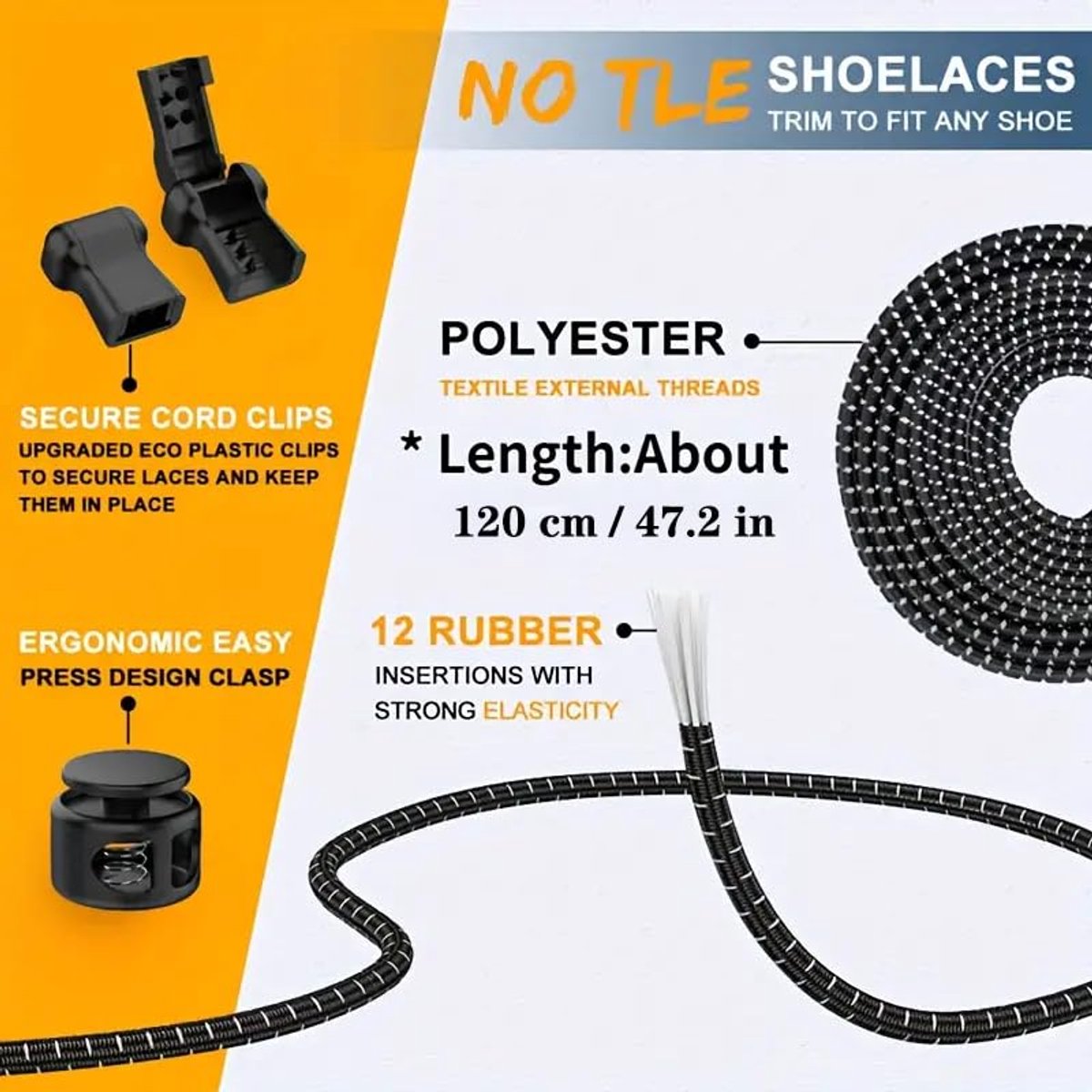 Sneaker Laces 120CM suitable for Sneakers - Elastic laces without a tie - Suitable for students and adults - With strong buckle and quick-release function (Army Green)