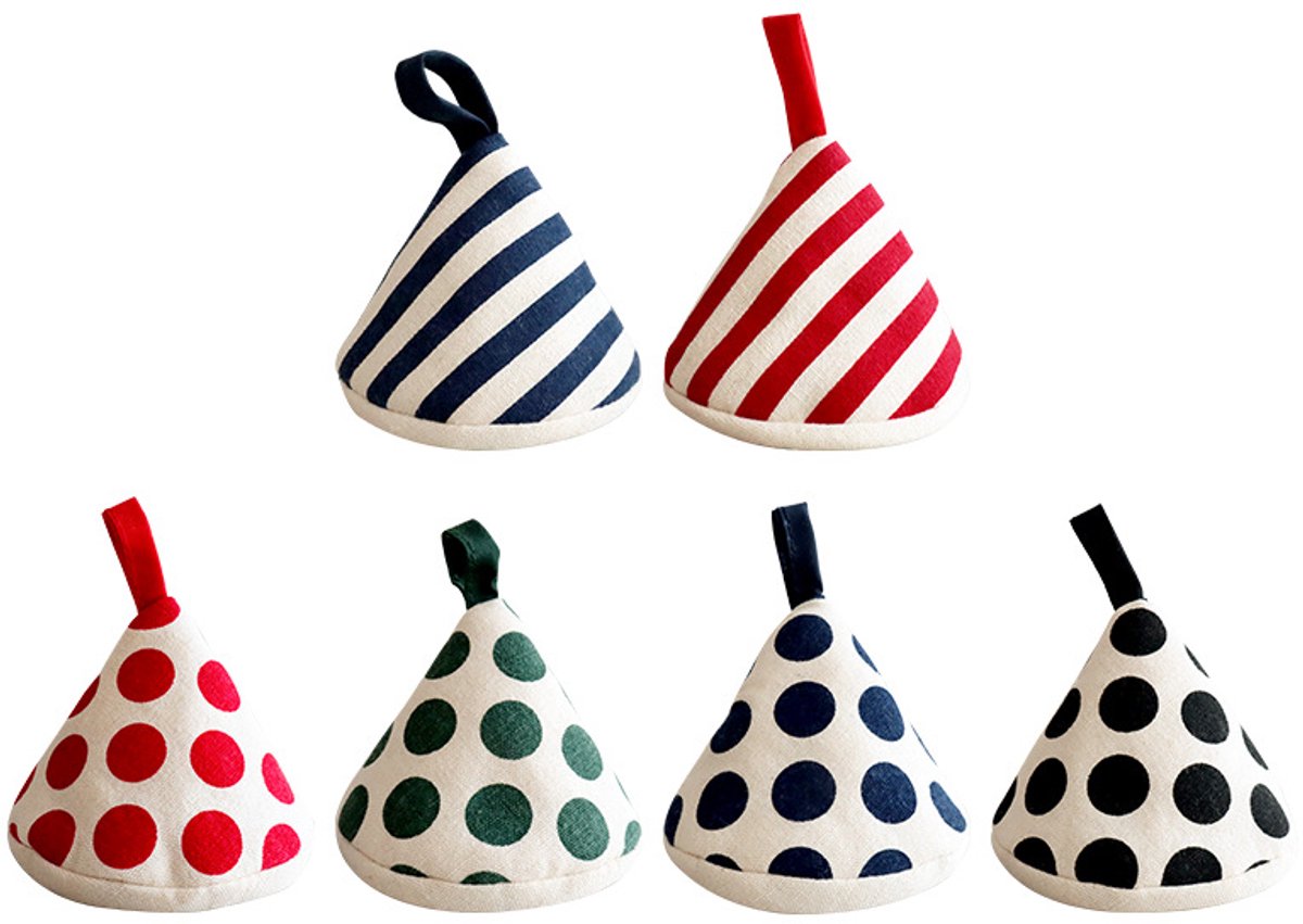 Gloves - Insulated gloves - burn gloves - microwave - oven - kitchen pot lid - frying pan lid - Thickened heat-insulating gloves - 6 pieces