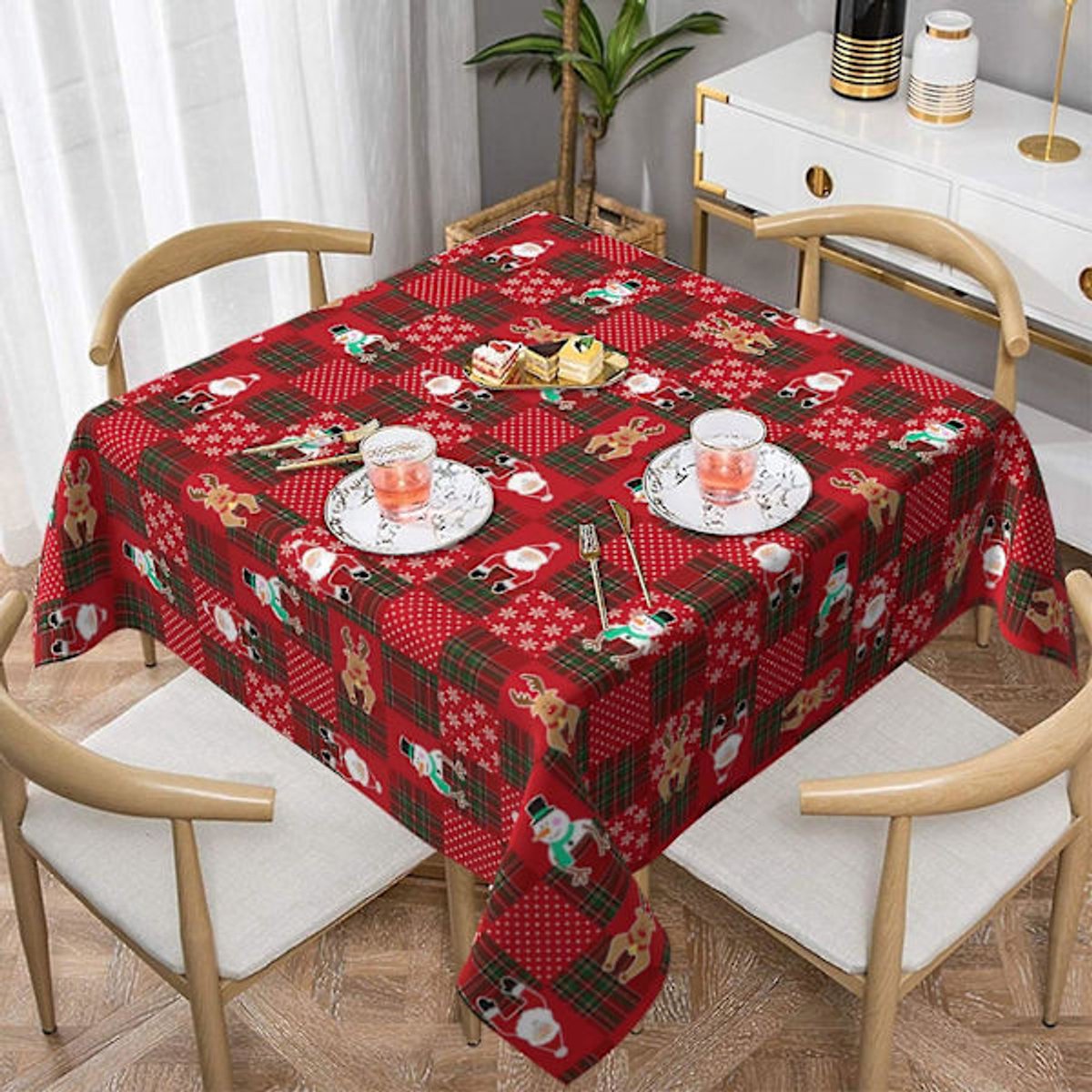 Tablecloth - Square - Round - 60x60 inches - Dining Room - Garden