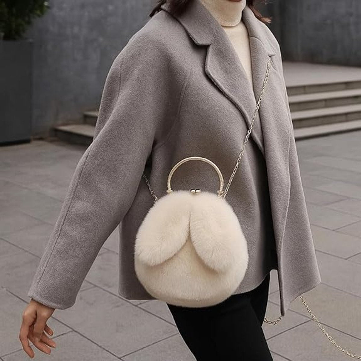 Women's Shoulder Bag - Handbag - Bags with Zipper - Women's Bag - Phone Bag - Shoulder Bag/Crossbody Bag - 20*30cm - Beige