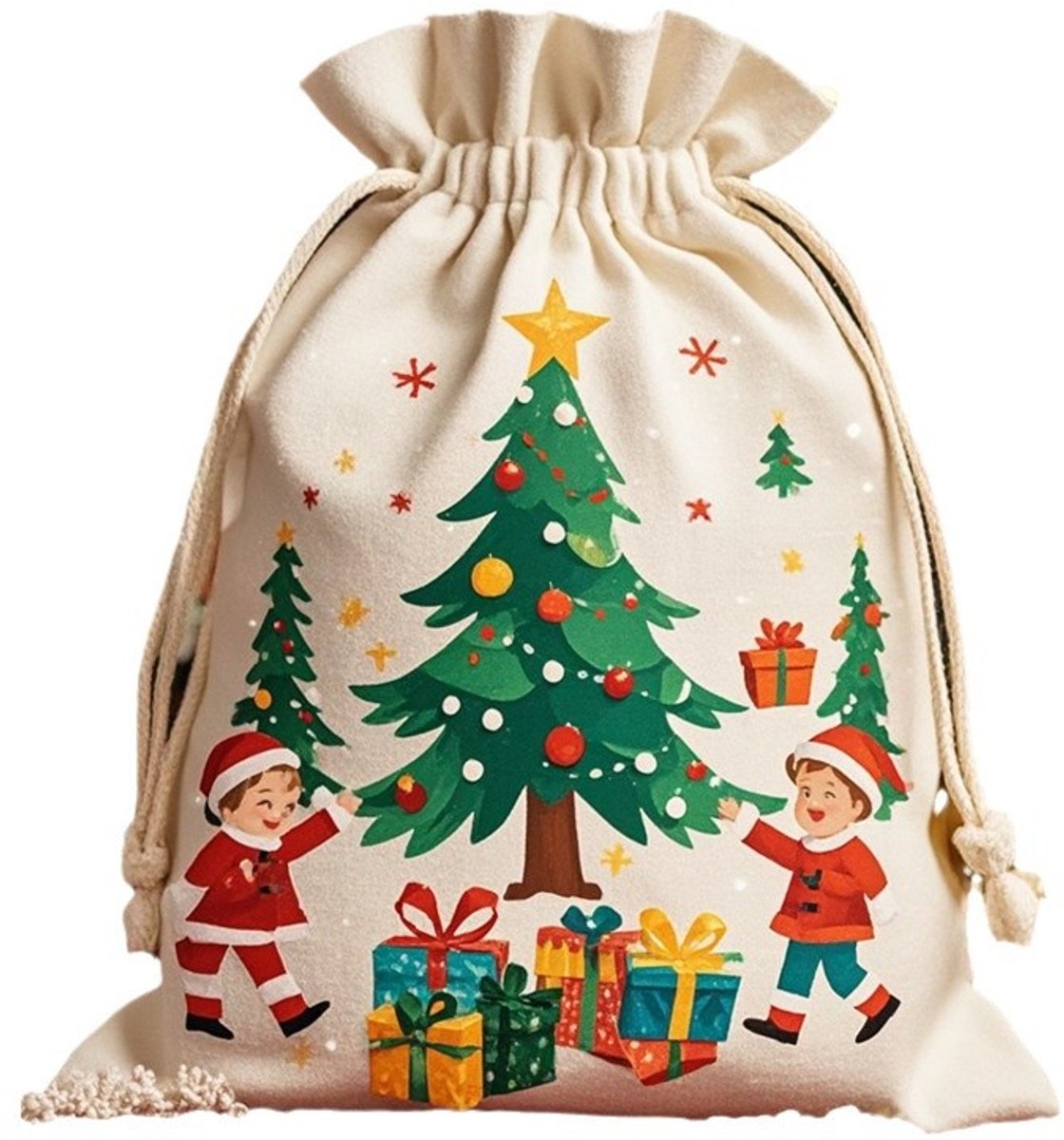 Gift Bags - Large Gift Bags - Packaging Bags - Large Gift Bags - Christmas Gift Bags - Wrapped Gift Bags - Cotton Storage Bags - 48x65cm