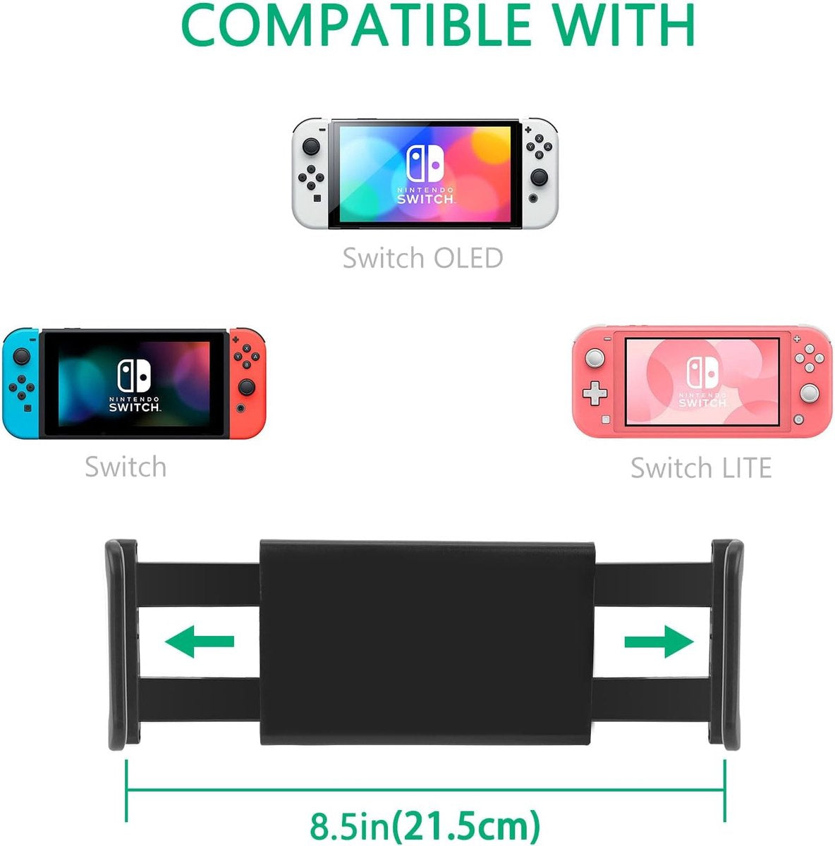 Car Phone Holders - Phone Holder - Back Seat - Adjustable Phone Holder - Back Seat Phone Holder - Universal Car Phone Holder - Black