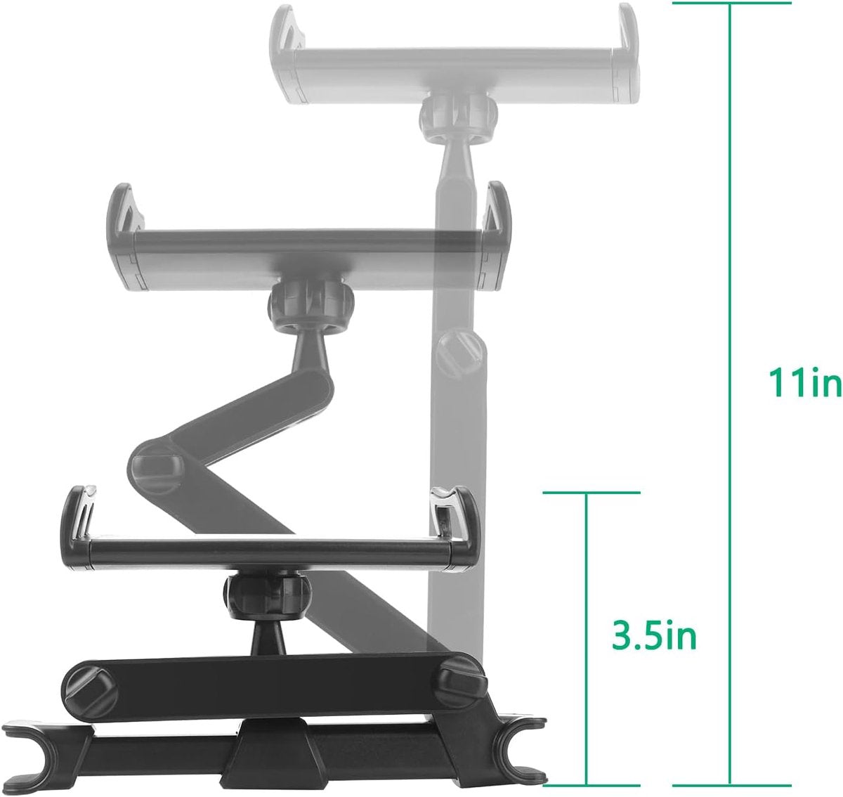 Car Phone Holders - Phone Holder - Back Seat - Adjustable Phone Holder - Back Seat Phone Holder - Universal Car Phone Holder - Black