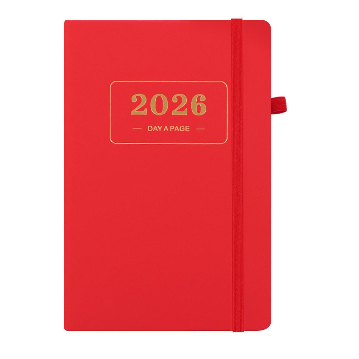2026 Daily Planner – 2026 Adult Agenda – 1 Day on 1 Page – 365 Day Planner &amp; Notebook – 14.0*20.8cm – Red
